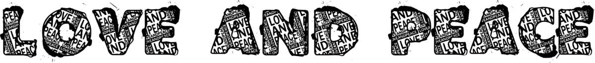 VTKS Love and Peace Font 1