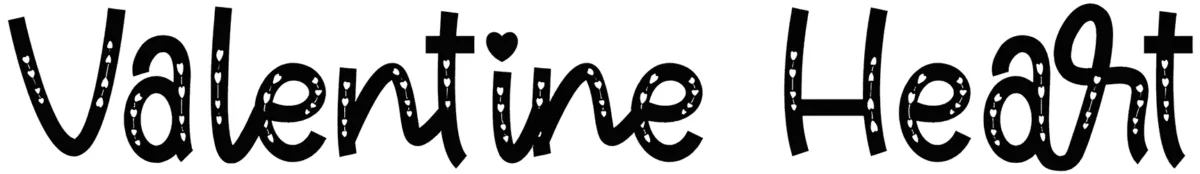 Valentine Heart Font 1