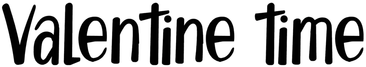 Valentine Time Font 1