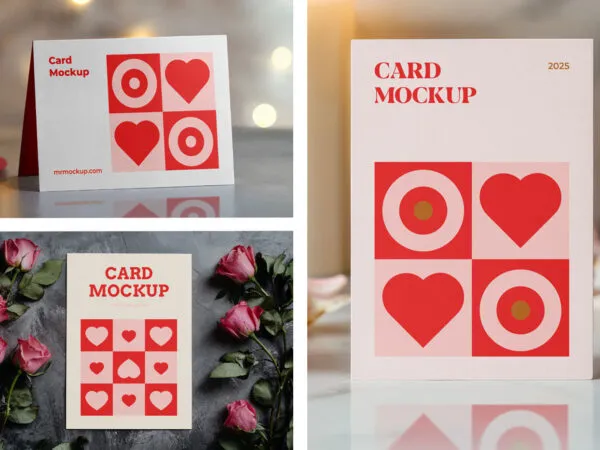 Valentines Day Card Package Mockups 1