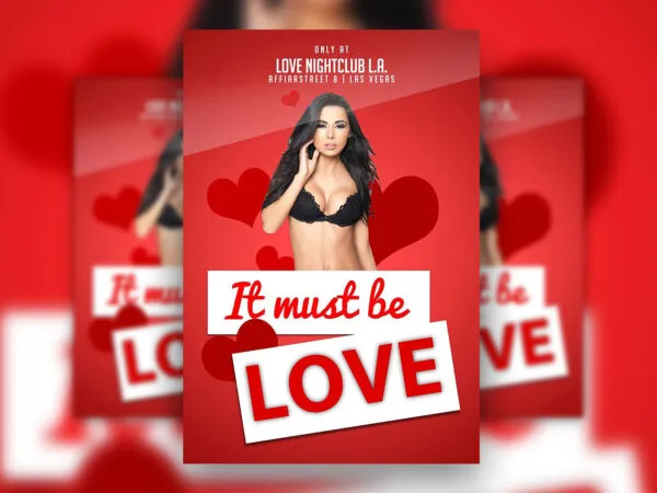 Valentines Day Club Event Flyer Template 1