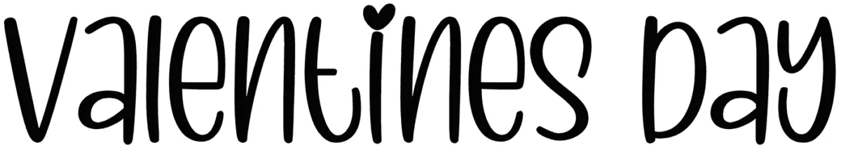 Valentines Day Font 1