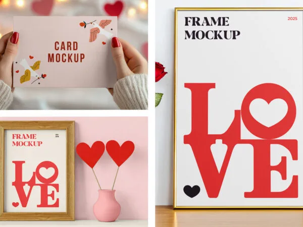 Valentines Day Frame Mockup 1