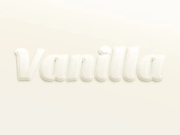 Vanilla Text Effect 1