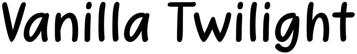 Vanilla Twilight Font 1
