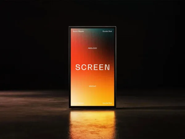 Vertical LED Screen Mockup 1