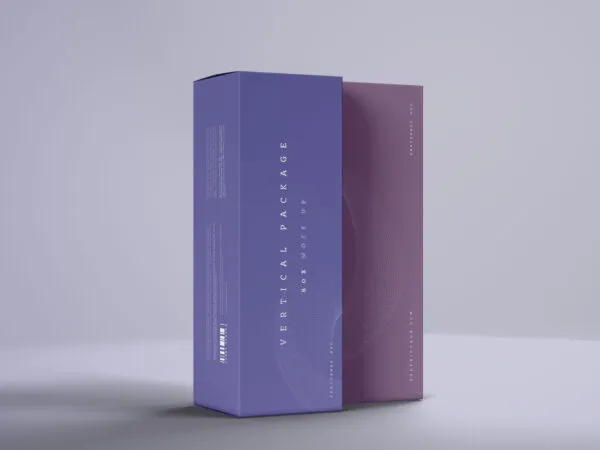 Vertical Package Boxes Mockup 1