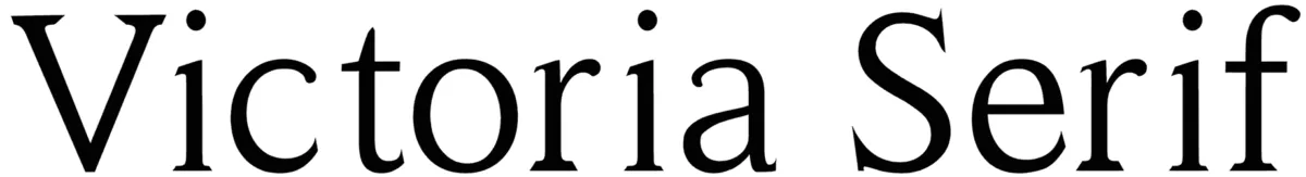 Victoria Serif Font 1