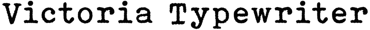Victoria Typewriter Font 1