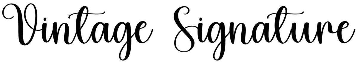 Vintage Signature Font 1