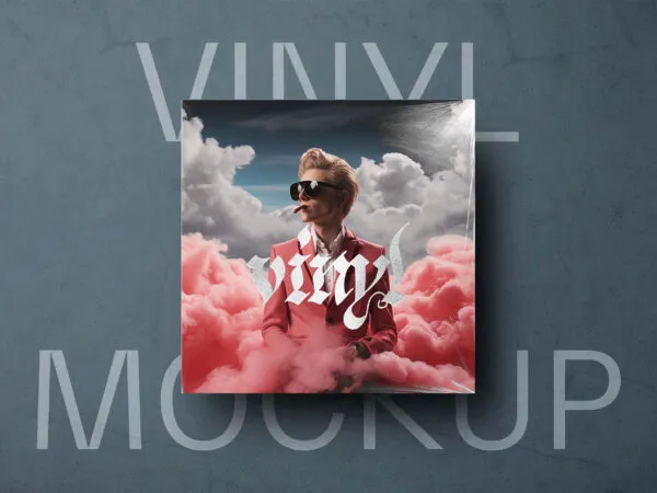 Vinyl Record Cover Mockup 1