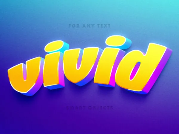 Vivid Cartoon 3D Text Effect 1