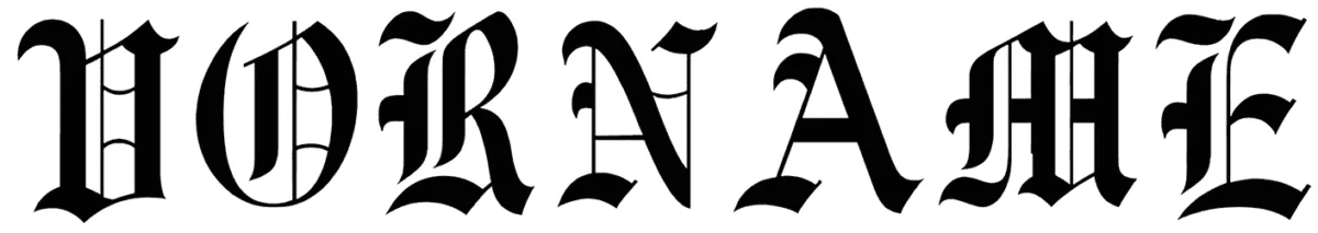 Vorname Font 1