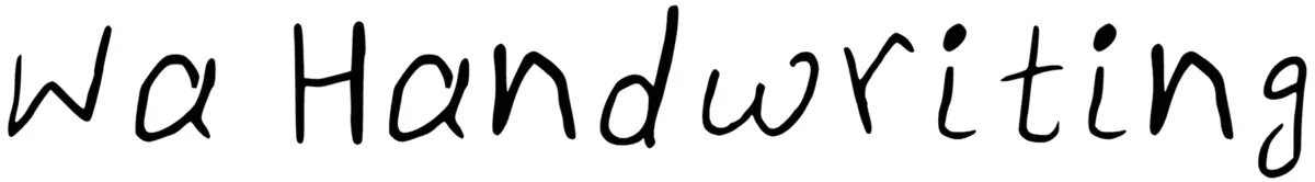 Wa Handwriting Font 1