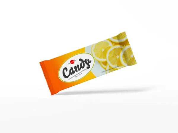 Wafer Packet Standing at an Angle in Front View Mockup 1