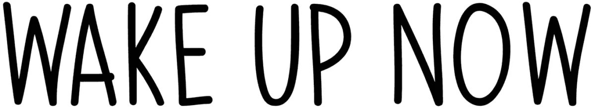 Wake Up Now Font 1
