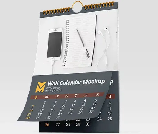 Wall Calendar Mockup 1