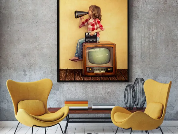Wall Poster Mockup in a Modern Environment 1