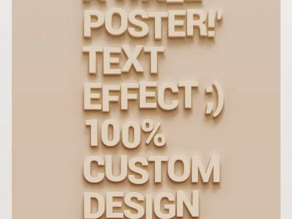 Wall Poster Text Effect 1