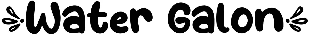Water Galon Font 1
