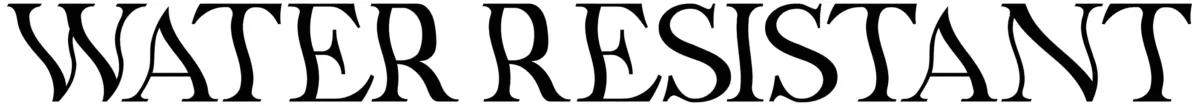 Water Resistant Font 1