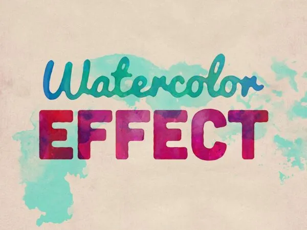 Watercolor Text and Logo Effects 1