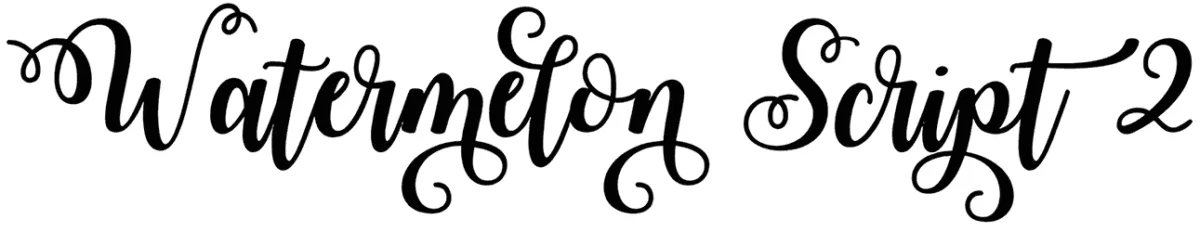 Watermelon Script 2 Font 1