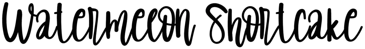 Watermelon Shortcake Font 1