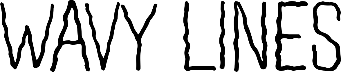 Wavy Lines Font 1