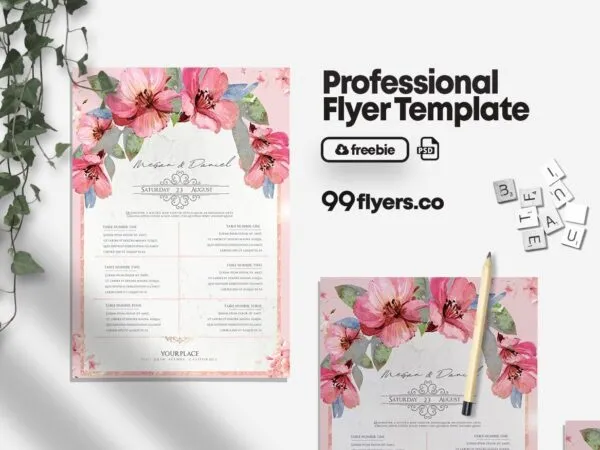 Wedding Check List Flyer Template 1