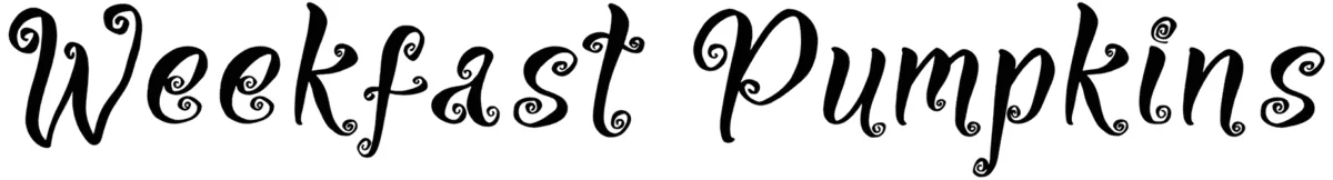 Weekfast Pumpkins Font 1