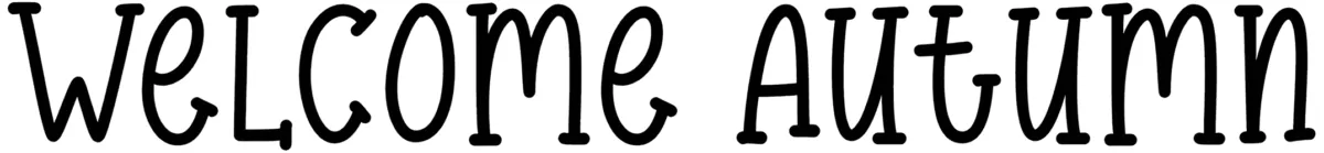 Welcome Autumn Font 1
