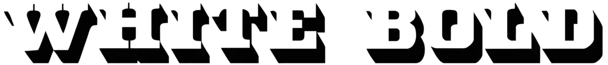 White Bold Font 1