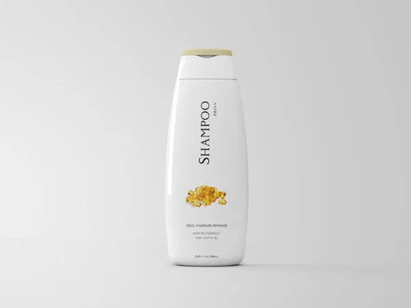 White Classic Shampoo Bottle Mockup 1