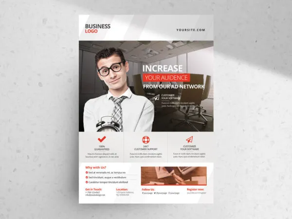 White Clean Corporate Business Flyer Template 1
