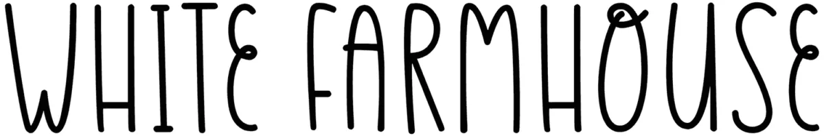 White Farmhouse Font 1