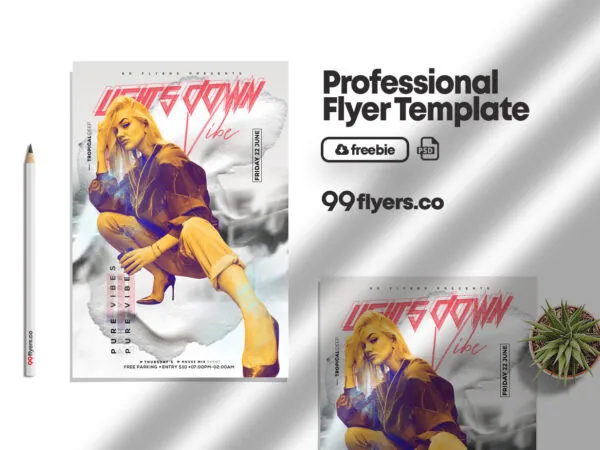 White Modern Multipurpose Party Flyer Template 1