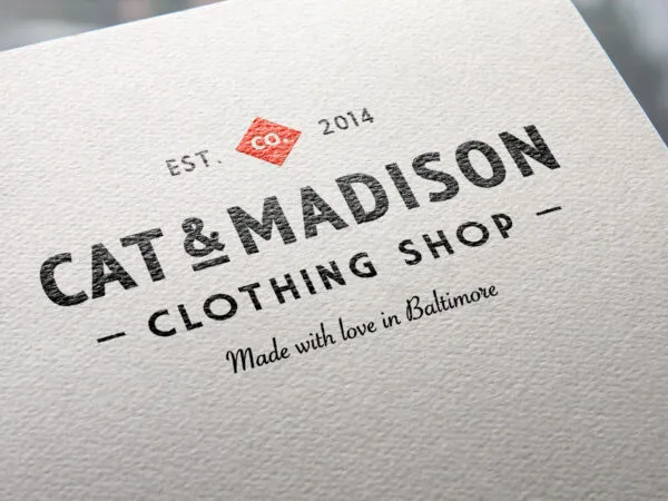 White Paper Printed Logo Mockup 1