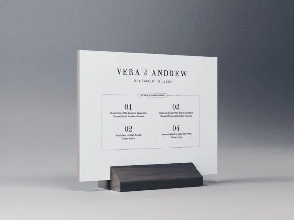 White Table Tent on a Holder Mockup 1