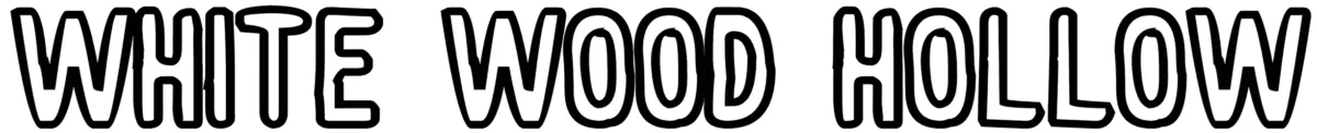 White Wood Hollow Font 1