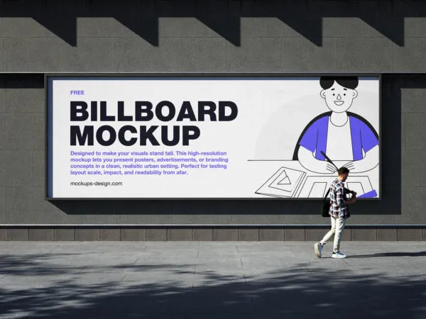 Wide Billboard Mockup 1