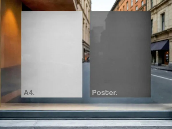 Window A4 Posters Mockup 1