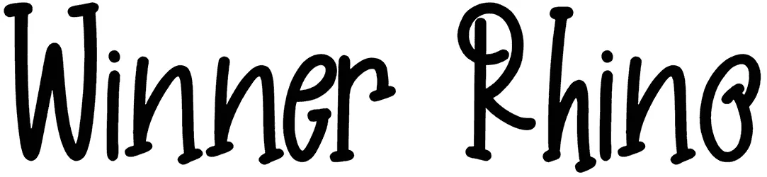 Winner Rhino Font 1