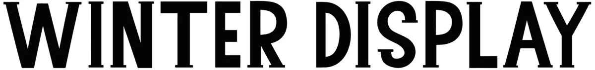 Winter Display Font 1