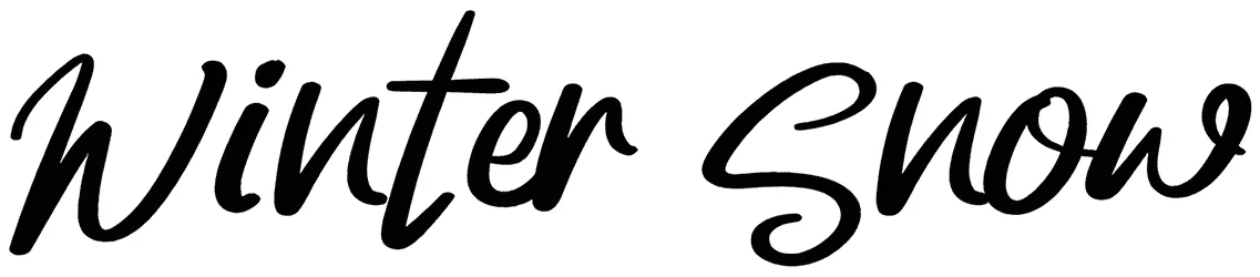 Winter Snow Font 1