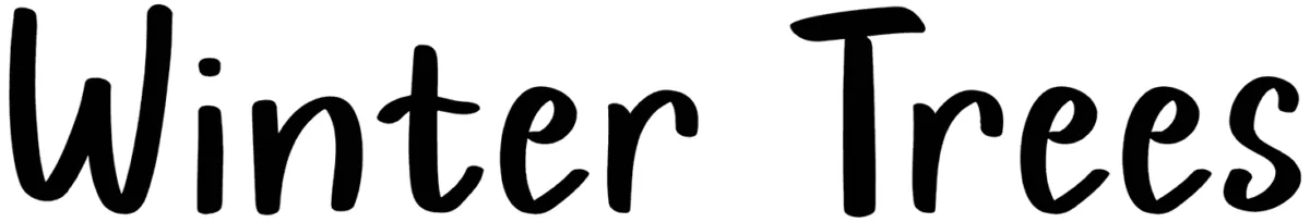 Winter Trees Font 1