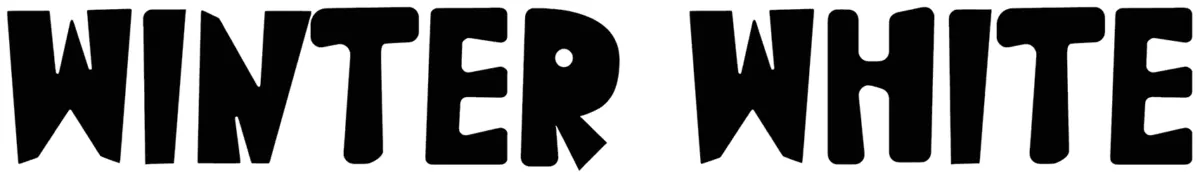 Winter White Font 1