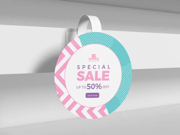 Wobbler Circle Shelf Mockup 1