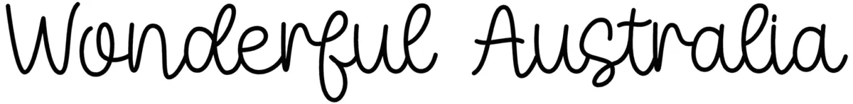 Wonderful Australia Font 1