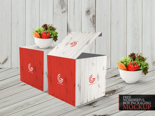 Wonderful Two Boxes Packaging Mockup Featuring Lifelike Objects 1
